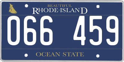 RI license plate 066459