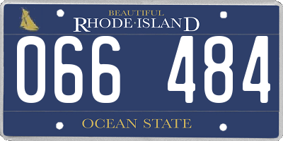RI license plate 066484