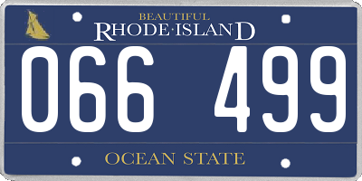 RI license plate 066499