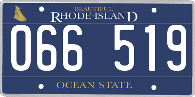 RI license plate 066519