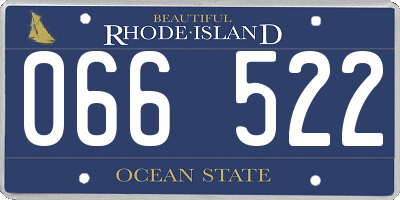RI license plate 066522