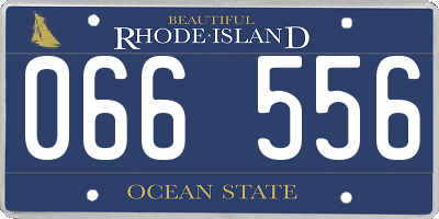 RI license plate 066556
