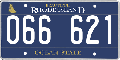 RI license plate 066621