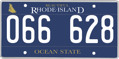 RI license plate 066628