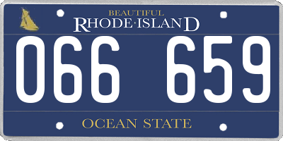 RI license plate 066659