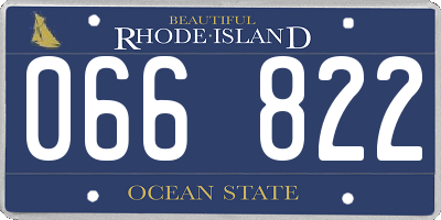 RI license plate 066822