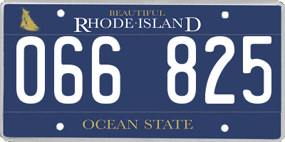RI license plate 066825