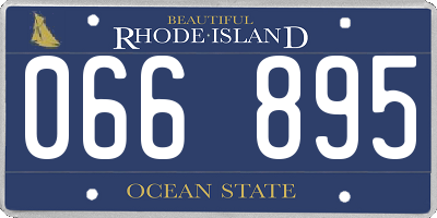 RI license plate 066895
