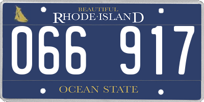RI license plate 066917