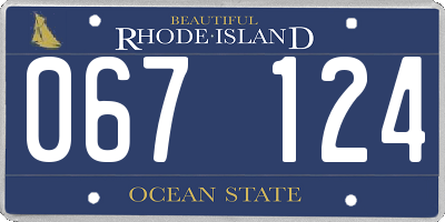 RI license plate 067124