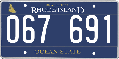 RI license plate 067691