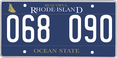 RI license plate 068090