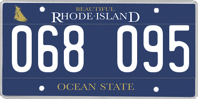 RI license plate 068095