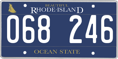 RI license plate 068246