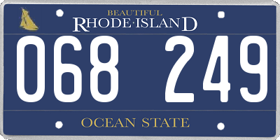 RI license plate 068249