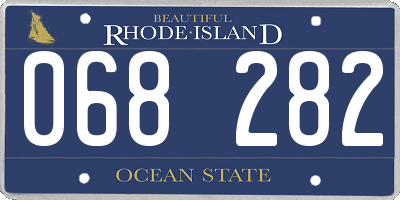 RI license plate 068282