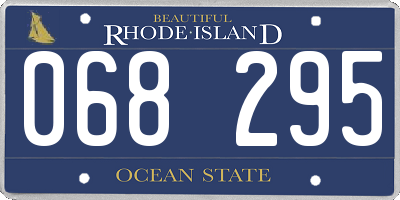 RI license plate 068295