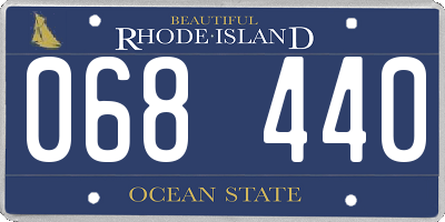 RI license plate 068440