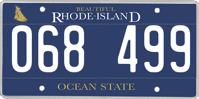 RI license plate 068499