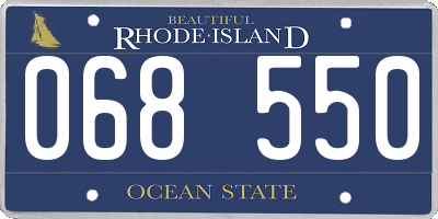 RI license plate 068550