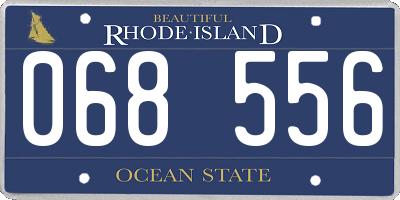RI license plate 068556