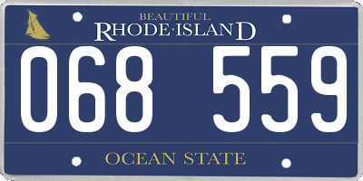 RI license plate 068559