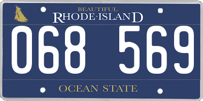 RI license plate 068569