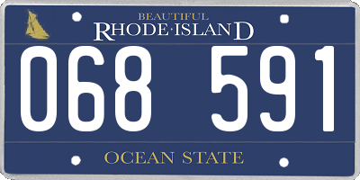 RI license plate 068591