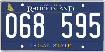 RI license plate 068595