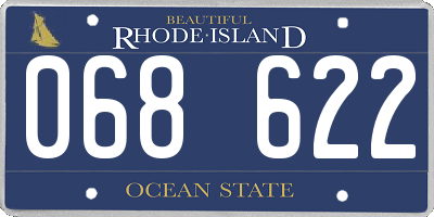 RI license plate 068622