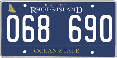 RI license plate 068690