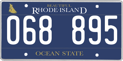 RI license plate 068895