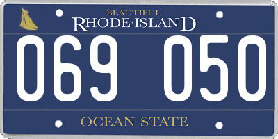 RI license plate 069050