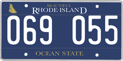 RI license plate 069055