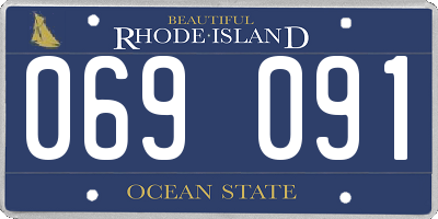 RI license plate 069091