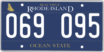 RI license plate 069095