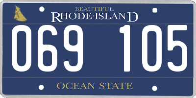 RI license plate 069105