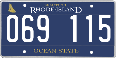 RI license plate 069115