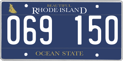 RI license plate 069150