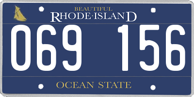 RI license plate 069156