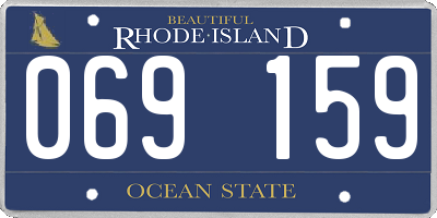 RI license plate 069159