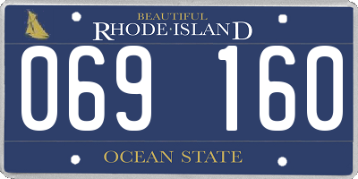 RI license plate 069160