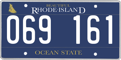 RI license plate 069161