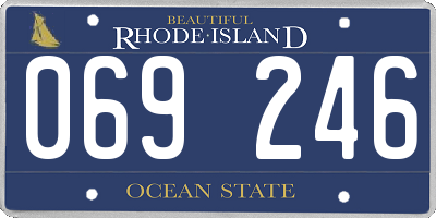 RI license plate 069246