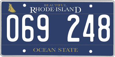 RI license plate 069248