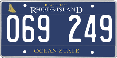 RI license plate 069249