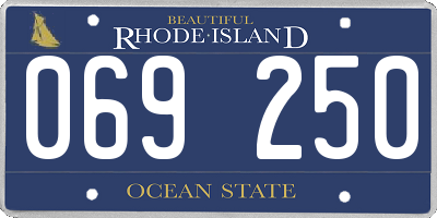 RI license plate 069250