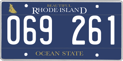 RI license plate 069261