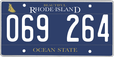 RI license plate 069264
