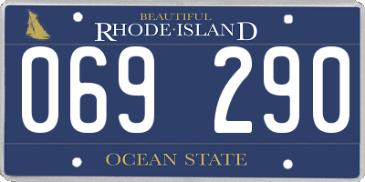 RI license plate 069290